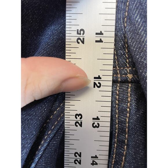 Old Navy Jeans Womens 20 Blue Denim High-Rise Slouchy Straight Button Fly Plus - Picture 5 of 13